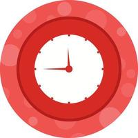 icono de vector de glifo de reloj único