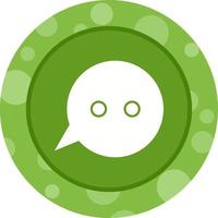 Unique Message Bubble Vector Glyph Icon