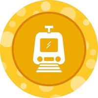 Beautiful Train Vector Glyph Icon