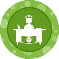 Beautiful Hospital reception Vector Glyph icon