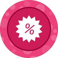 Beautiful Percentage tag Vector Glyph icon