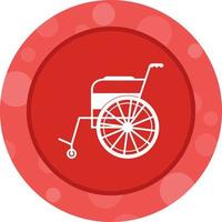 Beautiful Wheelchair Vector Glyph icon