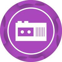 Unique Tape Recorder Vector Glyph Icon