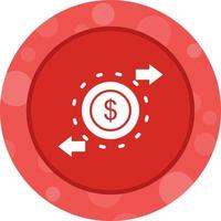 Beautiful Money circulation Vector Glyph icon