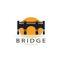 Bridge logo vector icon illustration design template