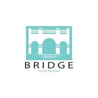 Bridge logo vector icon illustration design template