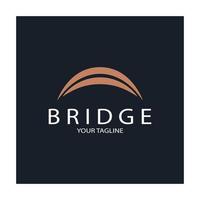 Bridge logo vector icon illustration design template