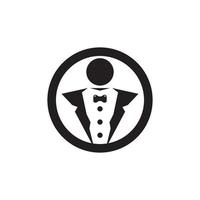 Tuxedo icon and symbol vector template