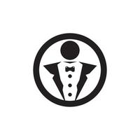 Tuxedo icon and symbol vector template