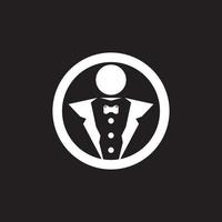 Tuxedo icon and symbol vector template