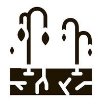 dry soil for plants icon Vector Glyph Illustration