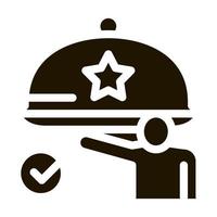 event waiter icon Vector Glyph Illustration