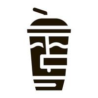 milk shake icon Vector Glyph Illustration