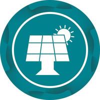 Unique Solar Panel Vector Glyph Icon