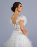 Elegant bride in a wedding dress photo