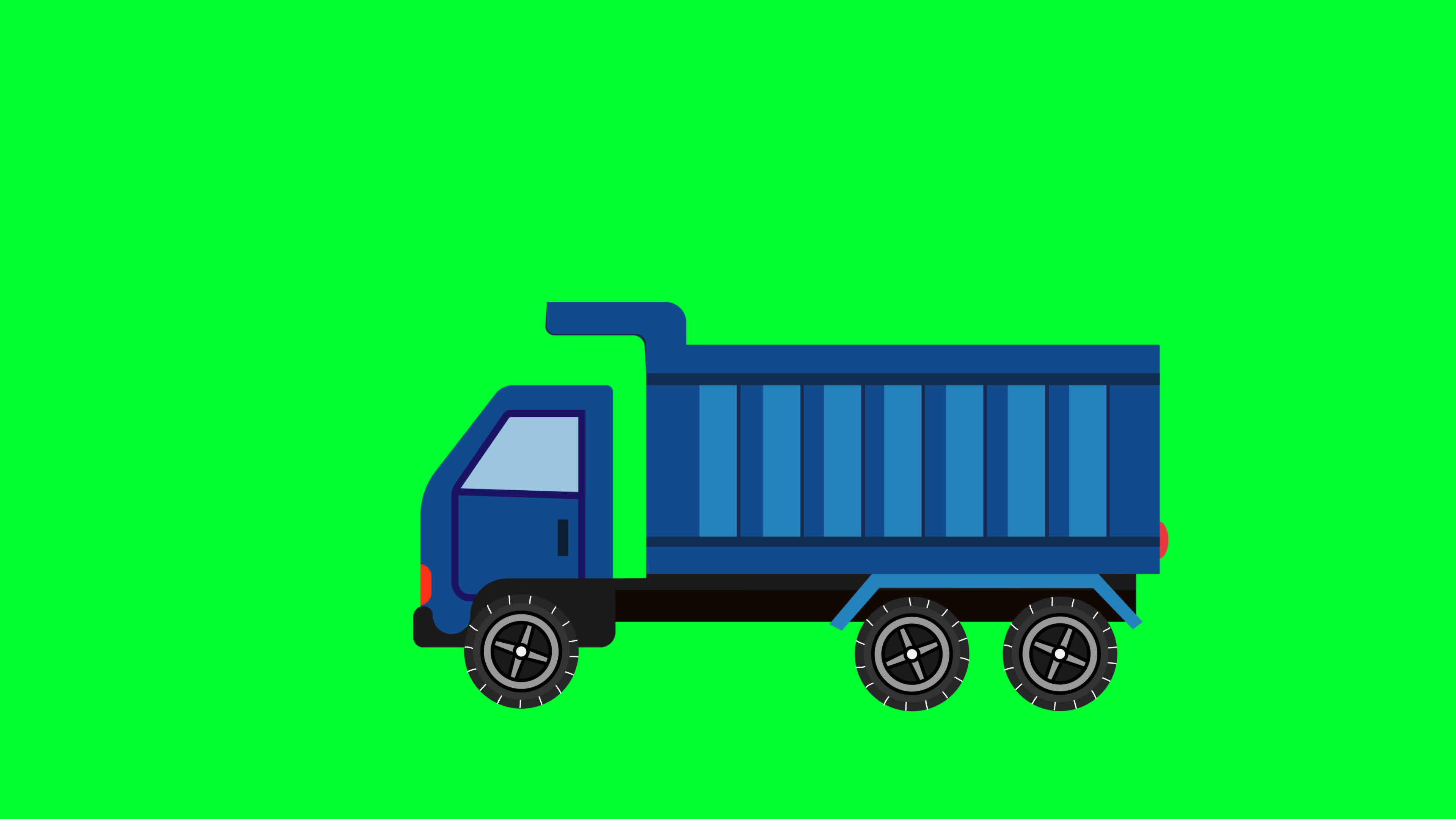 Dump cargo Truck driving with container on Green screen animation. Dump  Truck for carriage of goods and commercial delivery services vehicles.  Cartoon Pickup truck Lorry shipping Van Freight truck. 17509047 Stock Video