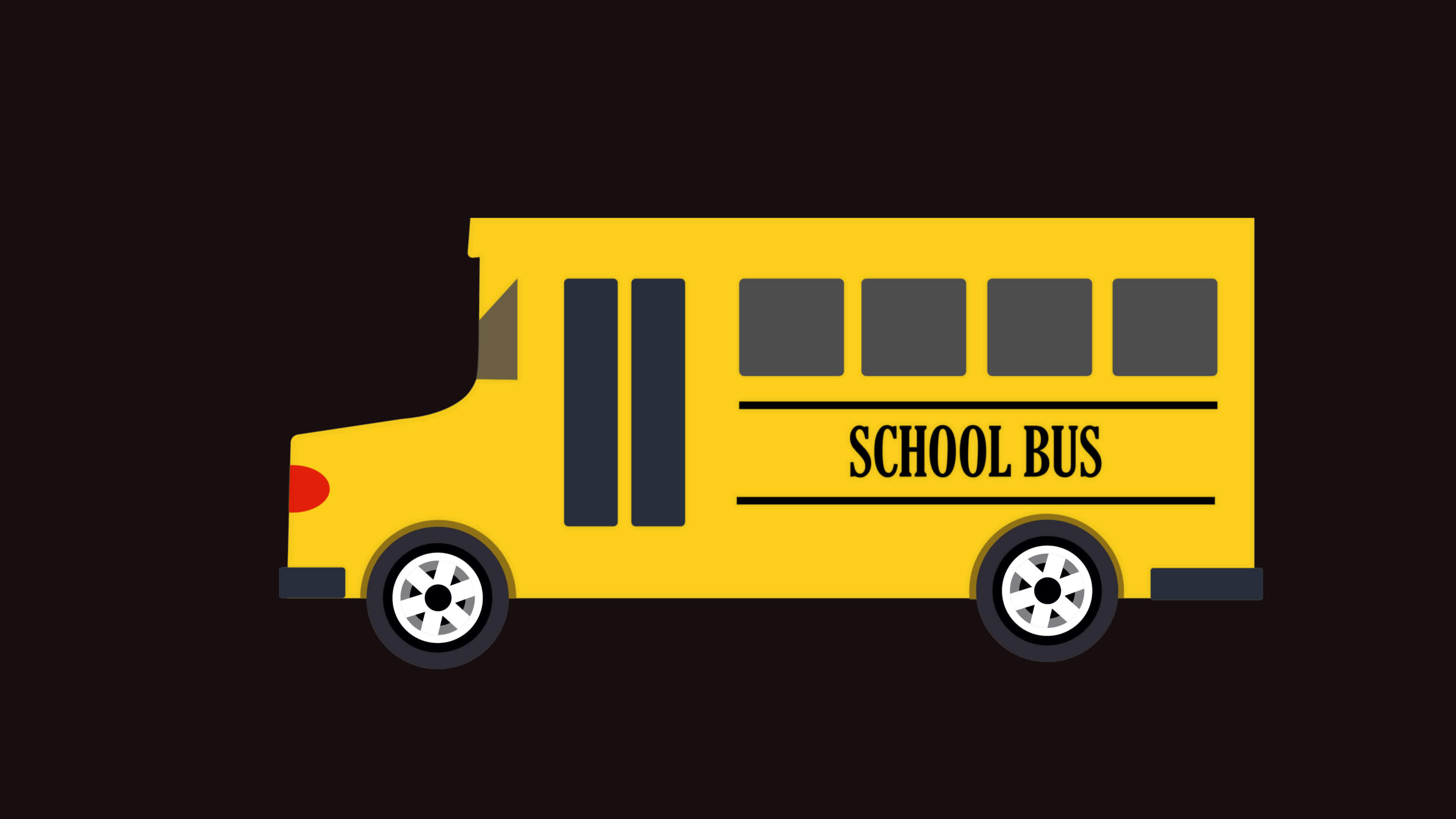 School bus pick up students from school on Alpha Channel. Cartoon School Bus travelling goes to school. kids School Bus Back to School on Transparent BG. cute bus car on the road School bus pick up students from school on Alpha Channel. Cartoon School Bus travelling goes to school. kids School Bus Back to School on Transparent BG. cute bus car on the road