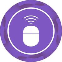 Unique Wireless Input Device Vector Glyph Icon