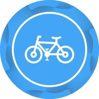 icono de glifo de vector de bicicleta único