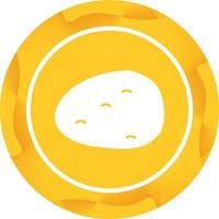 Unique Potato Vector Glyph Icon