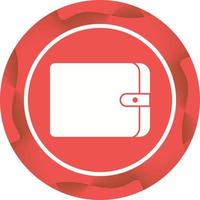 Unique Wallet Vector Glyph Icon