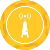Unique Signal Tower I  Vector Glyph Icon