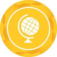 Unique Globe Vector Glyph Icon