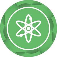 Unique Atom Vector Glyph Icon