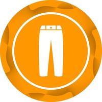 Unique Pants Vector Glyph Icon