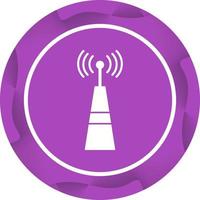 Unique Signal Tower Vector Glyph Icon