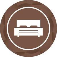 Unique Bed Vector Glyph Icon