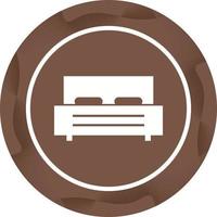 Unique Bed Vector Glyph Icon