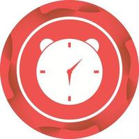 Unique Alarm Clock Vector Glyph Icon