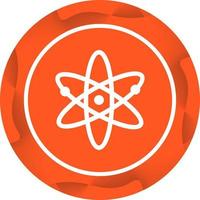 Unique Atomic Structure II Vector Glyph Icon