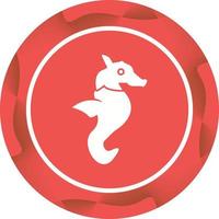 Unique Seahorse Vector Glyph Icon