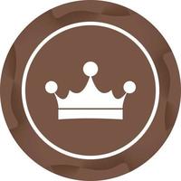 Unique King Crown Vector Glyph Icon
