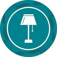 Unique Lamp Vector Glyph Icon