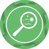 Unique Magnified Bacteria Vector Glyph Icon