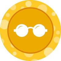 Beautiful Glasses Glyph Vector Icon