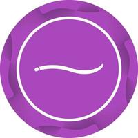 Unique Worm Vector Glyph Icon