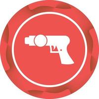 Unique Space Gun Vector Glyph Icon