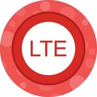 Beautiful LTE Network Glyph Vector Icon