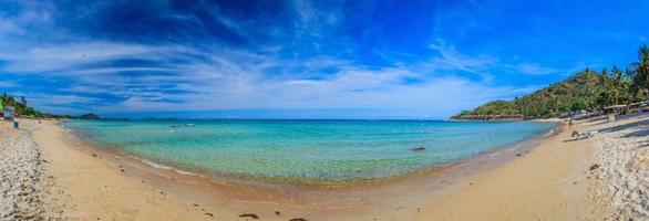 Panoramic picture of paradisiac beach on Phuket photo