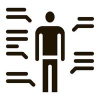 study of human functions icon Vector Glyph Illustration