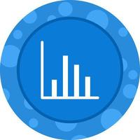 Beautiful Graph Line Glyph Vector Icon