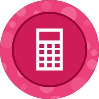 Beautiful Calculator Glyph Vector Icon