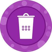 Beautiful Dust Bin Glyph Vector Icon