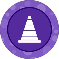 Beautiful Traffic Cone Glyph Vector Icon