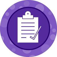 Beautiful Check Report Glyph Vector Icon