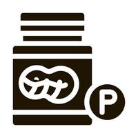 bottle of fats icon Vector Glyph Illustration